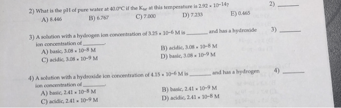 Calculate kw