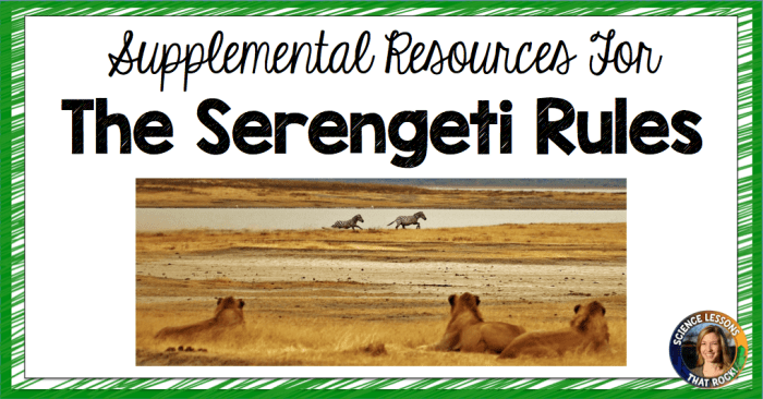 Population regulation in the serengeti answers