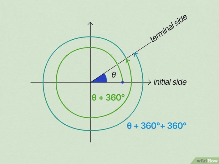 Coterminal reference angles